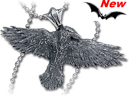 Black Raven Pendant, by Alchemy Gothic